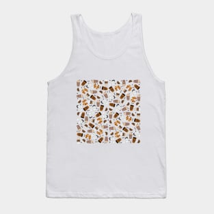 I love coffee pastel pattern Tank Top